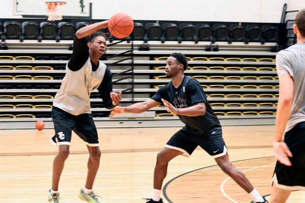 Temple College practices before their home opener.