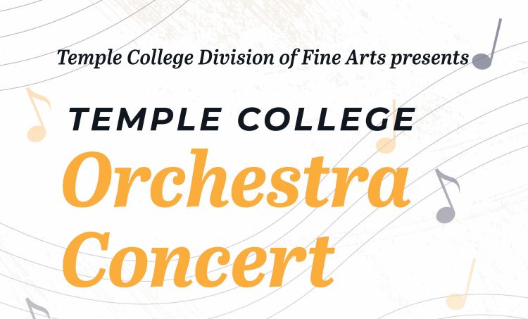 Temple College Orchestra Concert.