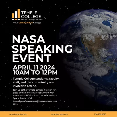 NASA Speaking event flier
