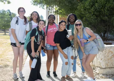 Students posing for picture