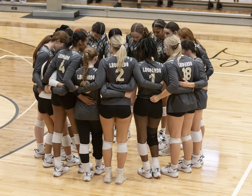 TC Volleyball Team Huddle